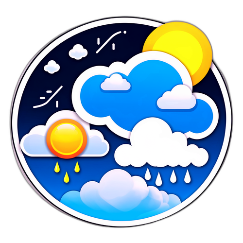 Wettervorhersage Aufkleber