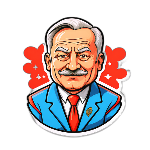 Смішний малюнок мера Труханова в коміксному стилі з елементами іронії