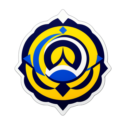 Stilfuldt klistermærke med Fenerbahçe logoet