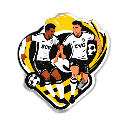 Stiker Energetik Pertandingan Sepak Bola