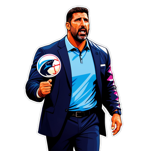 Mike Vrabel Coaching Illustration