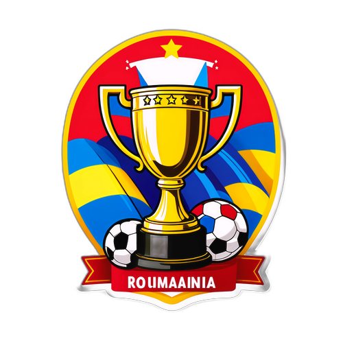 Autocolant cu Trofeul Cupei României