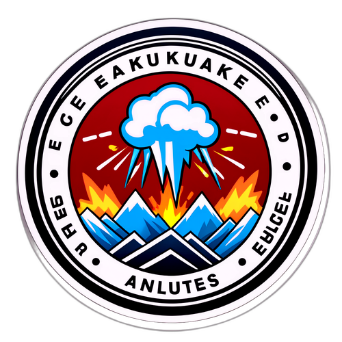 地震警報徽章設計