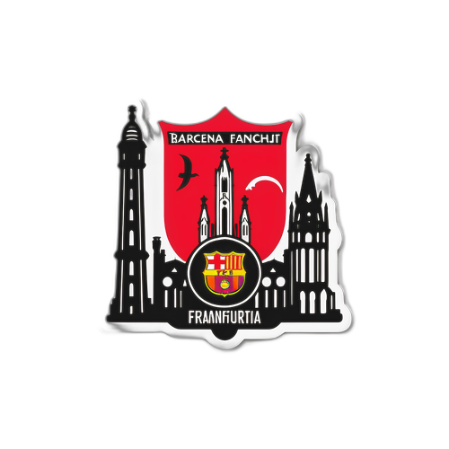 מדבקת בארסה נגד פרנקפורט