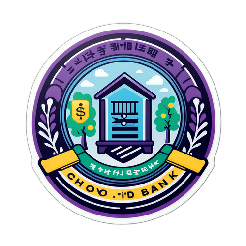 安心感を表現するチョヨ銀行のステッカー