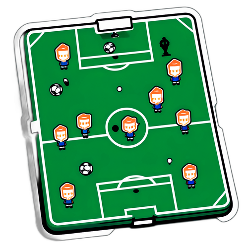 Sticker ya Mikakati ya Soka