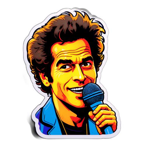 Un sticker divertido de un Dylan cómico