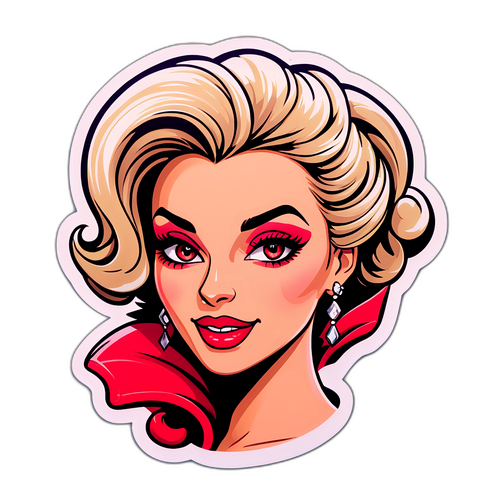 A sticker che ritrae Ivana dal Grande Fratello