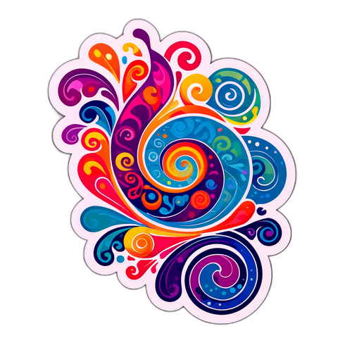 Abstracte Sticker voor Adeline Watkins