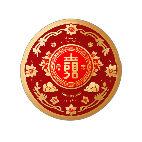 春节贴纸设计