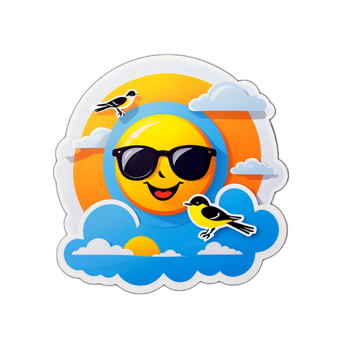 Masayang Sticker ng Araw