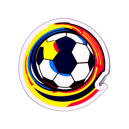 Stiker Bola Sepak yang Bersemangat
