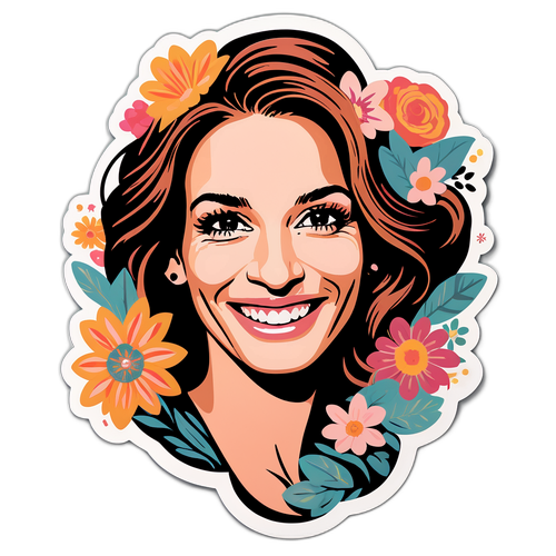 Minimalist portret Julia Roberts