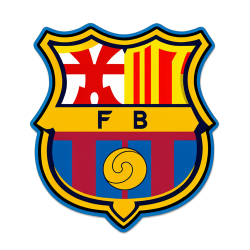 Descoperă Emblema Minimalistă a FC Barcelona: Alege Culorile Tradiționale Blaugrana!