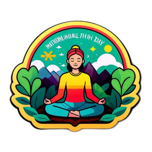 Stiker Hari Kesehatan Nasional: Kesehatan Mental