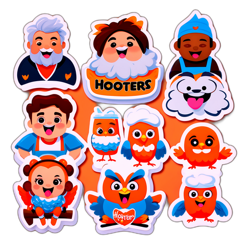 かわいいキャラクターのステッカー
