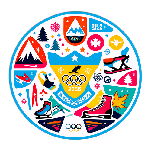 Αυθεντικό αυτοκόλλητο Ολυμπιακών Αγώνων Χειμώνα 2026