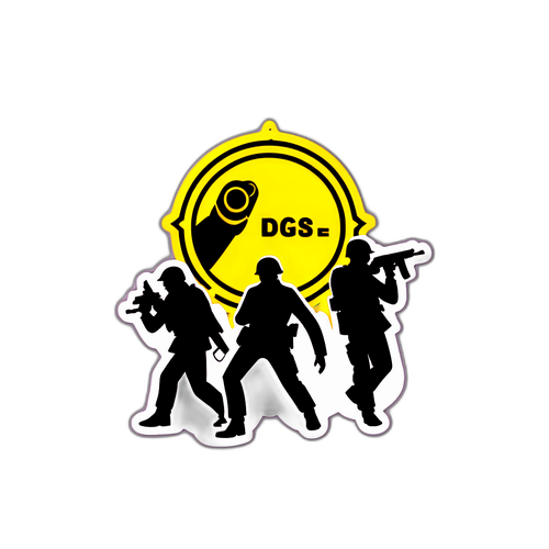 Autocollant de style espion avec le logo de la DGSE
