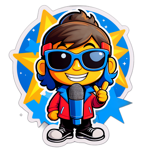 Vrolijke Star Academy Sticker