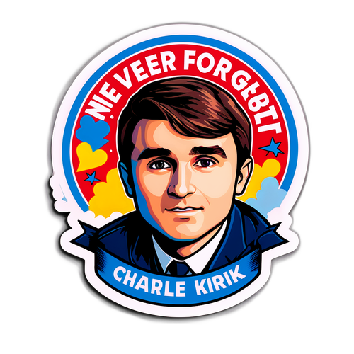 Erinnerungsaufkleber für Charlie Kirk