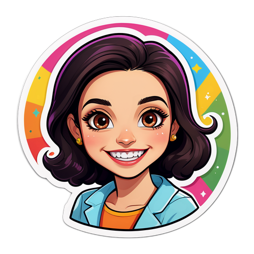 Αva Γαλανοπούλου σε καρτούν στυλ