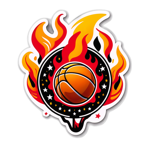 Dynamic NBA Finals Sticker Design