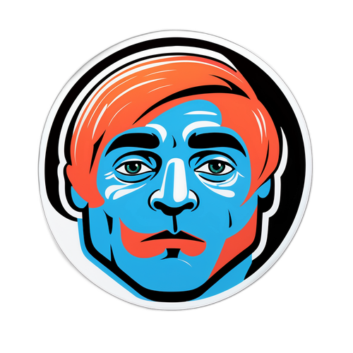 סטיקר מודרני של גיא מרוז