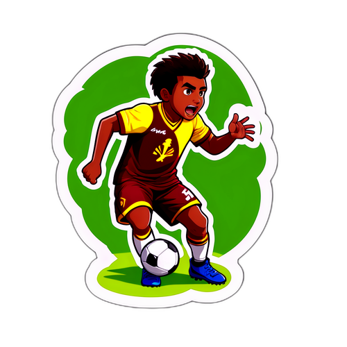 Jugador de Junior de Tolima en Acción