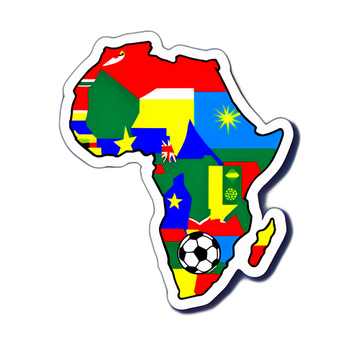 Aufkleber für den Afrika-Cup