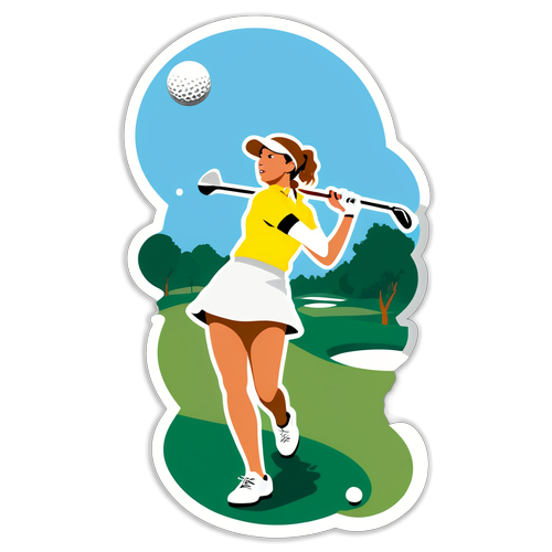 สติกเกอร์นักกอล์ฟหญิง LPGA