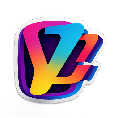 TV2 logó vibráló színekben