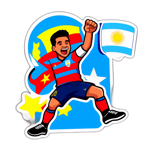 Arjantin ve Venezuela Futbol Maçı Sticker'ı
