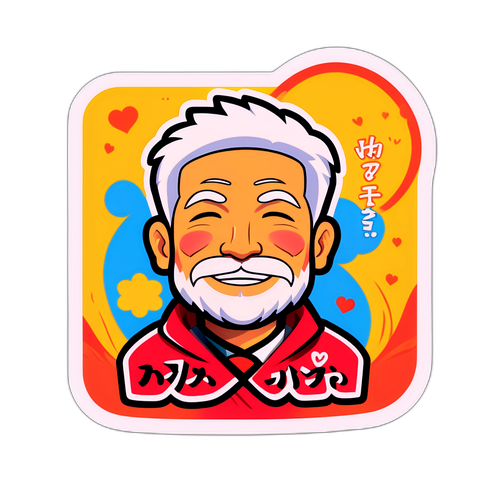 ダイキさんの怪我をテーマにしたステッカー