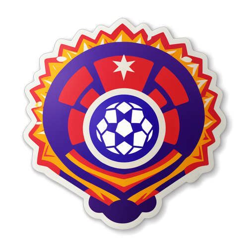 Sticker cu simbolul echipei Dinamo București