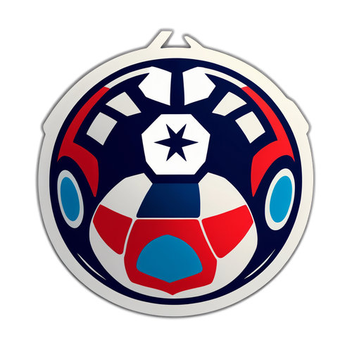 RB Leipzig Logo mit Fußball