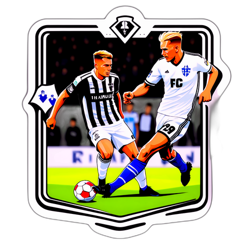 Fargeklatt klistremerke fra FK Haugesund vs Rosenborg