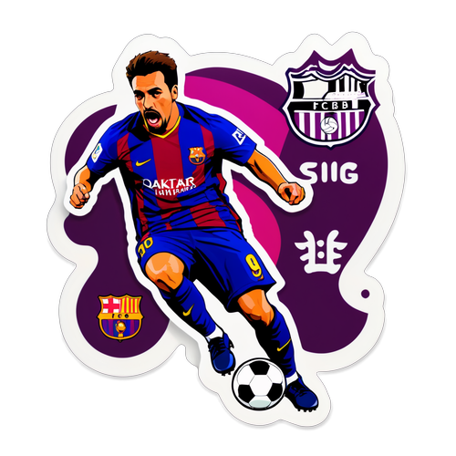 Fotbalová samolepka: Dramatičtí momenty zápasu Valladolid vs Barcelona