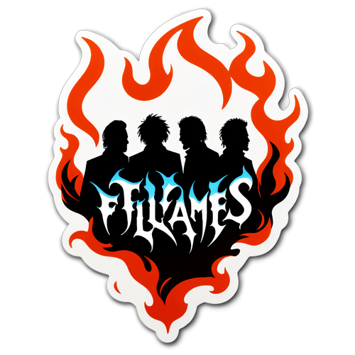 In Flames Sticker Mania: Fånga Intensiteten av Deras Musik med Enning Av Spännande Design!