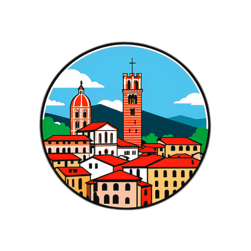 Sticker della Skyline di Lucca