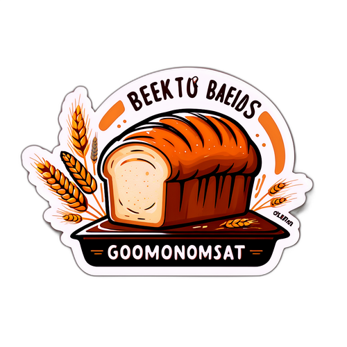 Autocollant de Boulangerie avec Pain Frais