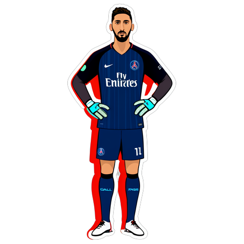 Stiker Gianluigi Donnarumma di PSG