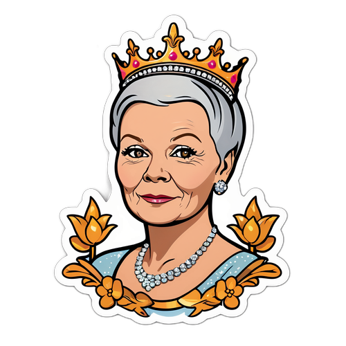 Judi Dench som en glamorös drottning