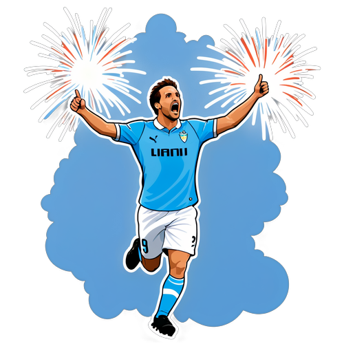 Sticker de Celebração de Gol da Lazio