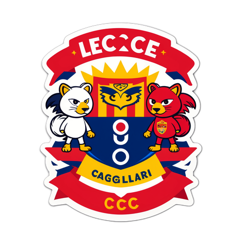 Aducerea mascotelor Lecce și Cagliari într-un duel prietenesc