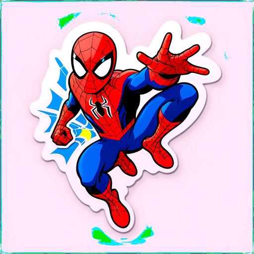 Spider-Man Action Pose Sticker