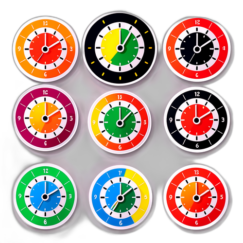 Наклейки з графіком відключення електроенергії для Миколаєва у вигляді годинника