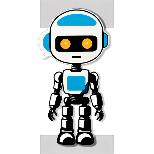 Geleceğin İletişimi: Humanoid Robot Sticker