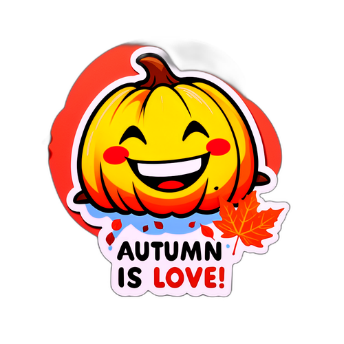 가을의 사랑 스티커