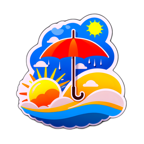 隨天氣變化的創意貼紙