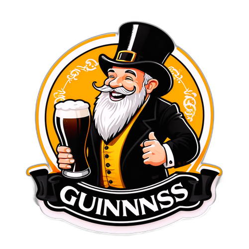 Quirkede Guinness-klistermærke